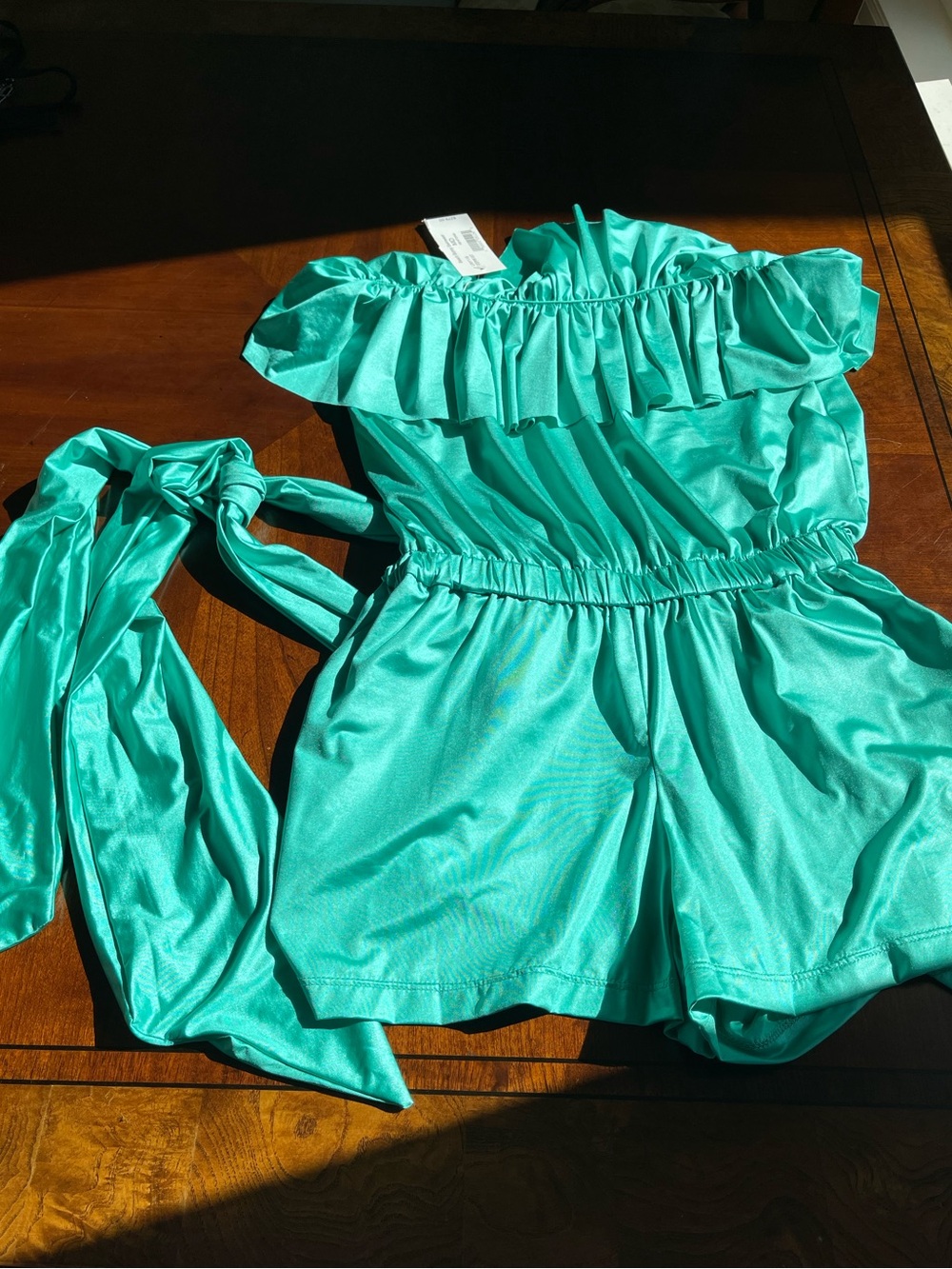 NWT beach bunny aqua color coverup size M romper